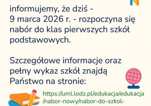 Rekrutacja do szkoły - rok 2026/2027